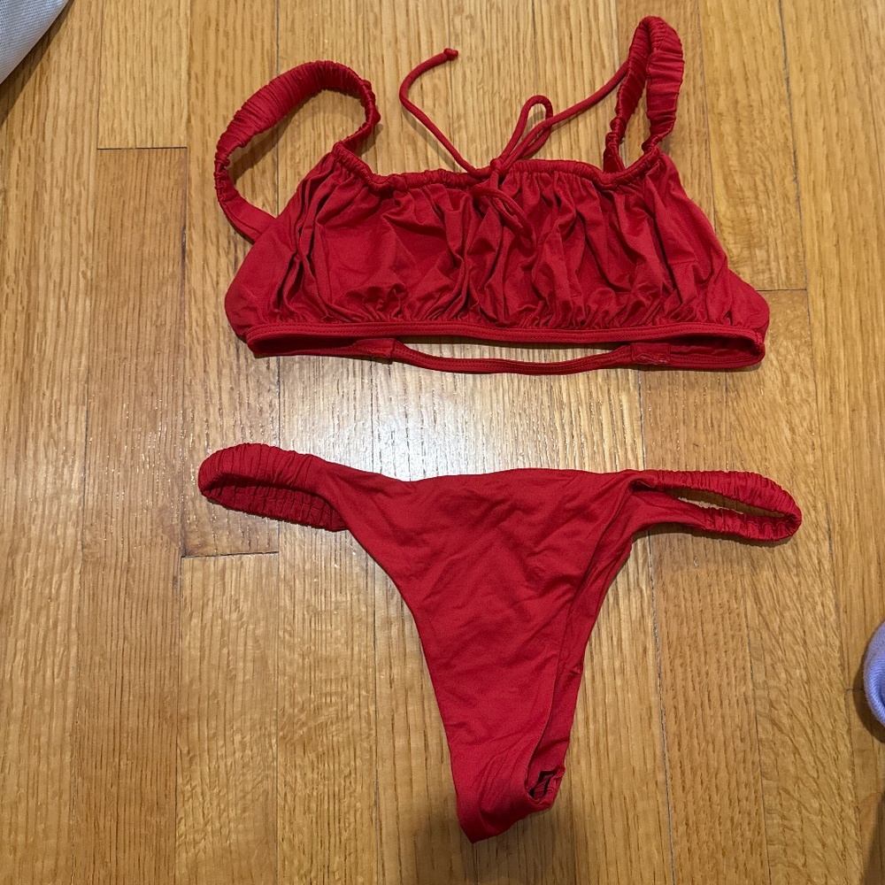 Frankies Bikinis Red Bikini